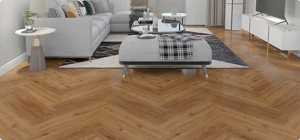 HydroStone HydroStone Herringbone collection room setting