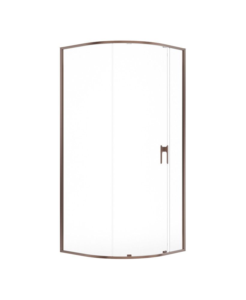 SONAS Bathrooms LIVING 900mm Quadrant Single Door Brushed Bronze