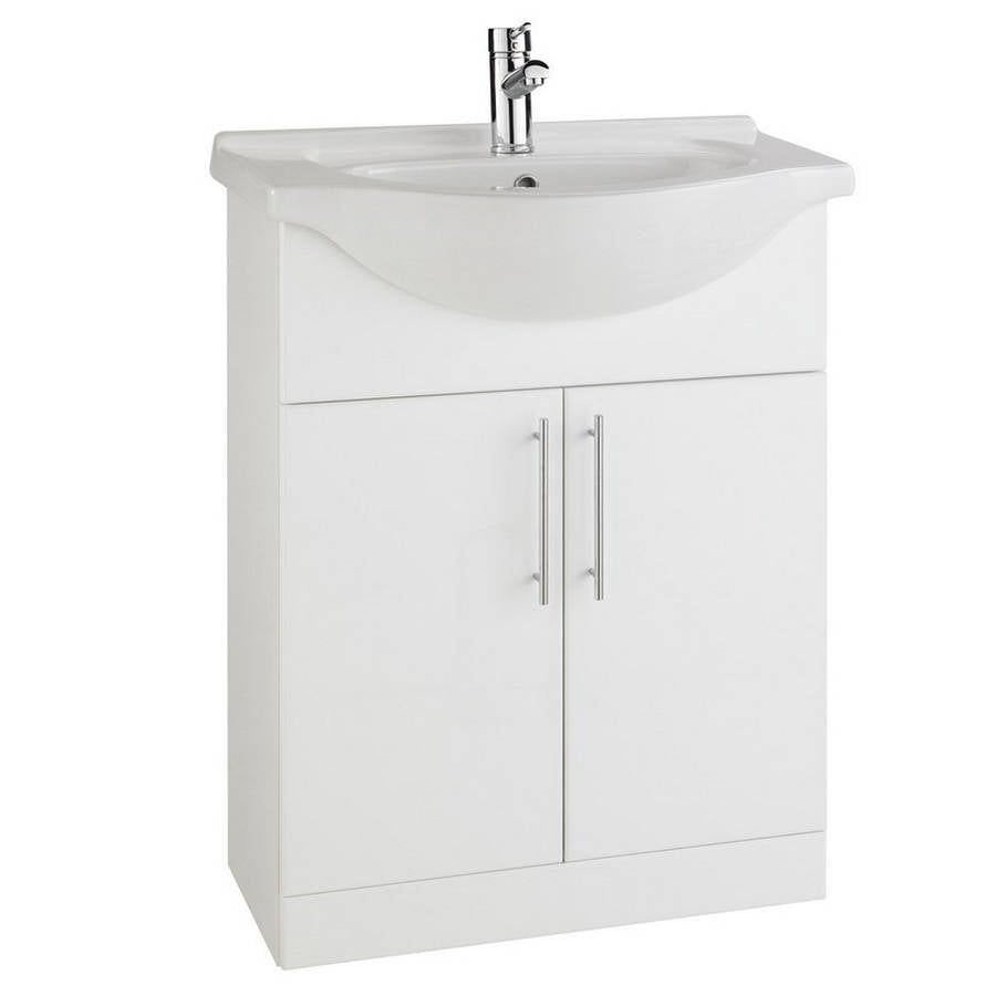 K-Vit Bathrooms Ceramic Basin 65 cm 1 Tap Hole