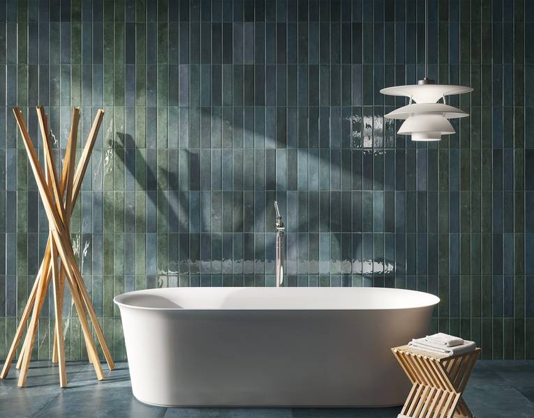 RAK Ceramics Portofino brick collection room setting