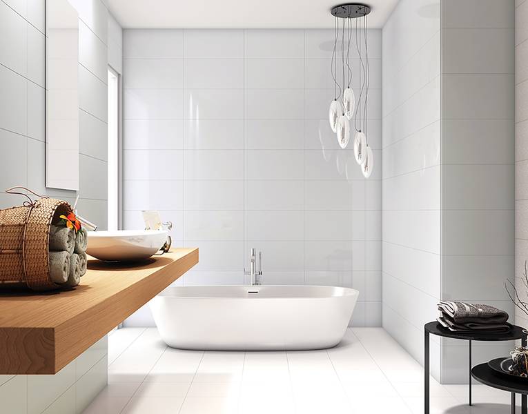 RAK Ceramics Sensation White collection room setting
