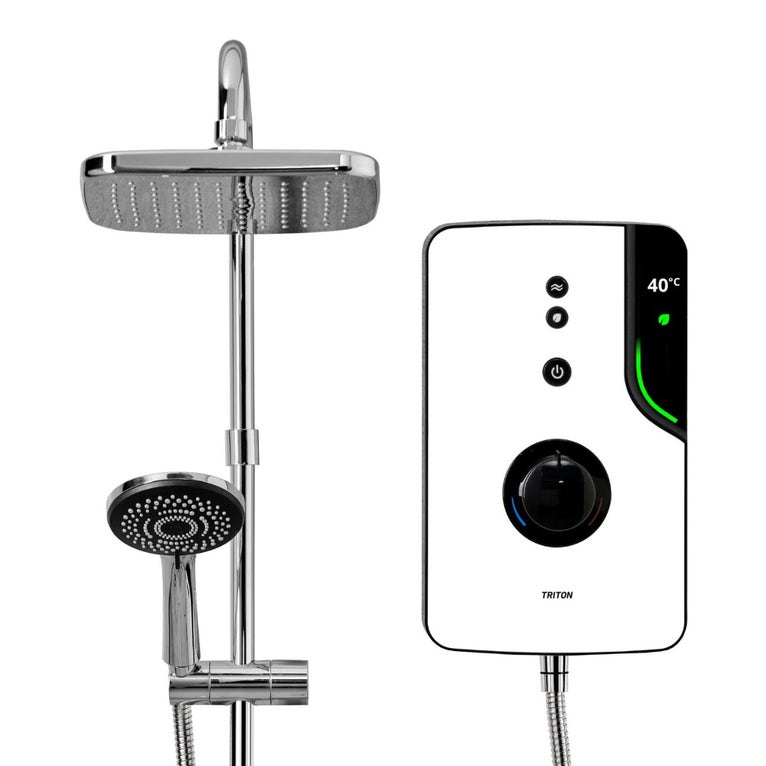 Triton Showers ENlight® Thermostatic Electric Shower with Chrome DuElec® Kit