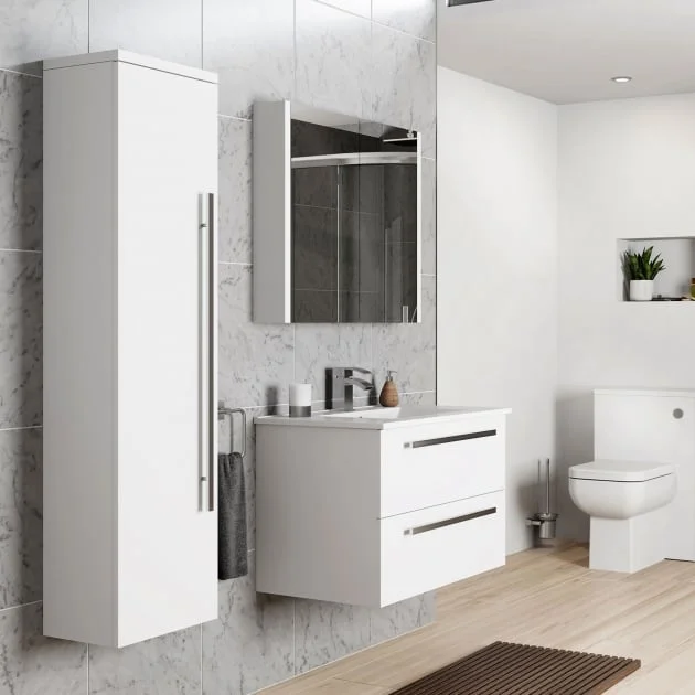 K-Vit Bathrooms Purity wall-mounted side unit